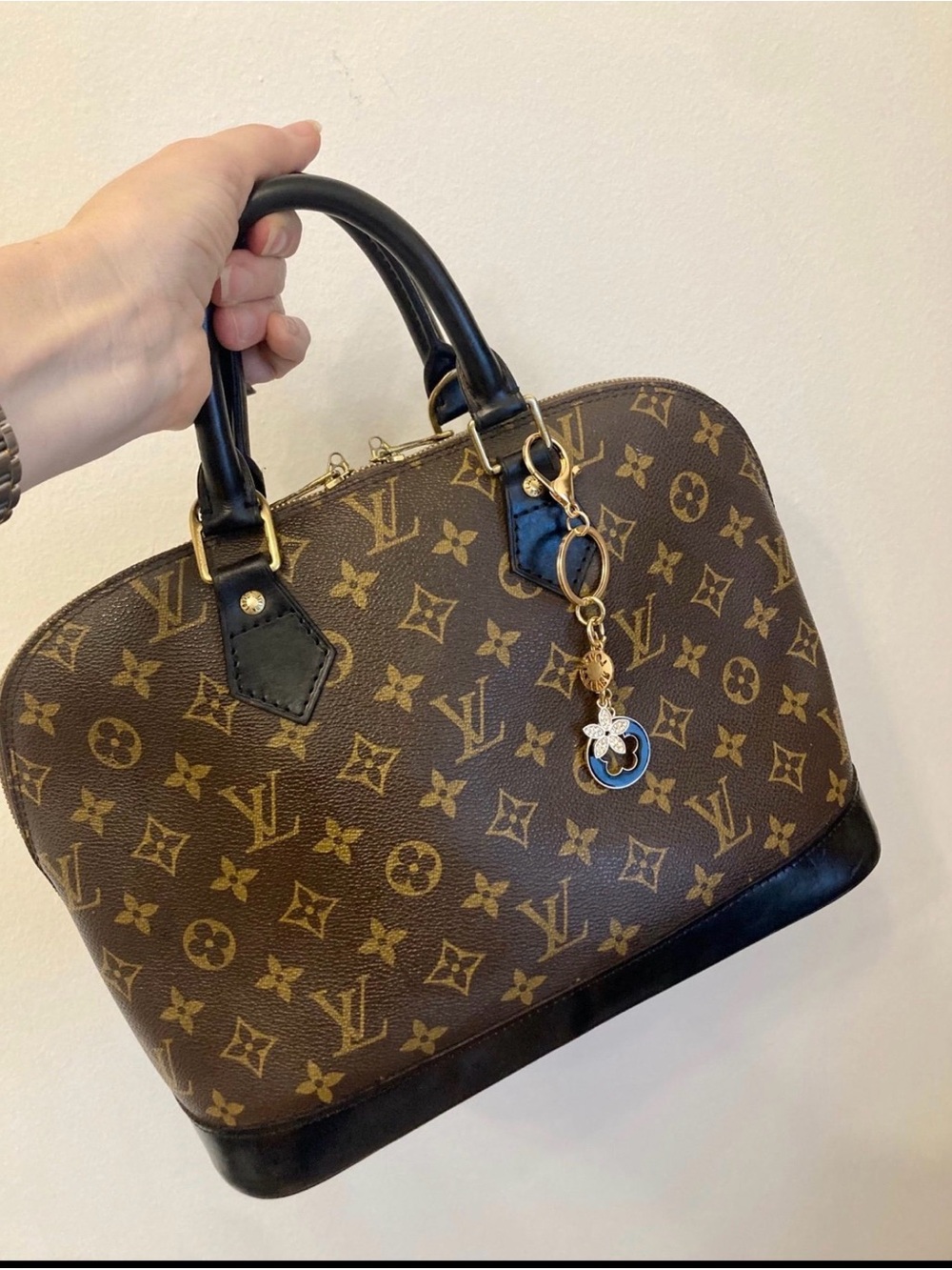 Louis Vuitton Brown Monogram Alma Satchel - Picture 2 of 8